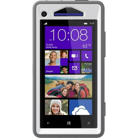 Telephone Accessories Packaged - OtterBox Defender Series Case for HTC Windows Phone 8X Retail Packaging -Glacier