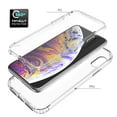 thumbnail image 7 of Feishell Gradient Clear Case for iPhone X/XS (6.1 inch),Dual Layer Hybrid 2-In-1 PC + TPU Transparent Anti-Scratch Shockproof Lightweight Slim Phone Case for iPhone X/XS,Black, 7 of 7