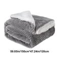 thumbnail image 3 of Flannel Blanket | Soft Throw Blanket for Couch or Bed | Warm Snuggle Blanket | Double Layer Cozy Plaid Blanket for Living Room, Bedroom, and Indoor Use, 3 of 6