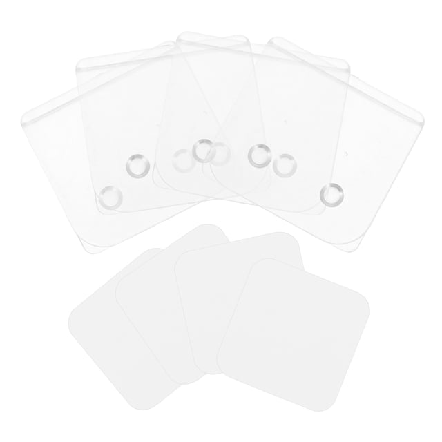 AURARMLET 4Pcs Transparent Plastic Shower Curtain Clips Easy Install No Drilling Splash Blockers