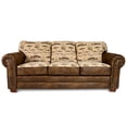 thumbnail image 6 of HomeStock Art Nouveau Allure Angler's Sofa, Featuring a Solid Wood Frame and Fishing-Inspired Tapestry, Dimensions Not Provided, Ideal for Adding Comfort and Rustic Style to Your Living Room or Den, 6 of 9