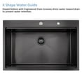 thumbnail image 4 of PROOX 33'' Single Bowl Stainless Steel Drop-In Kitchen Sink with 2 Faucet Holes, 4 of 7