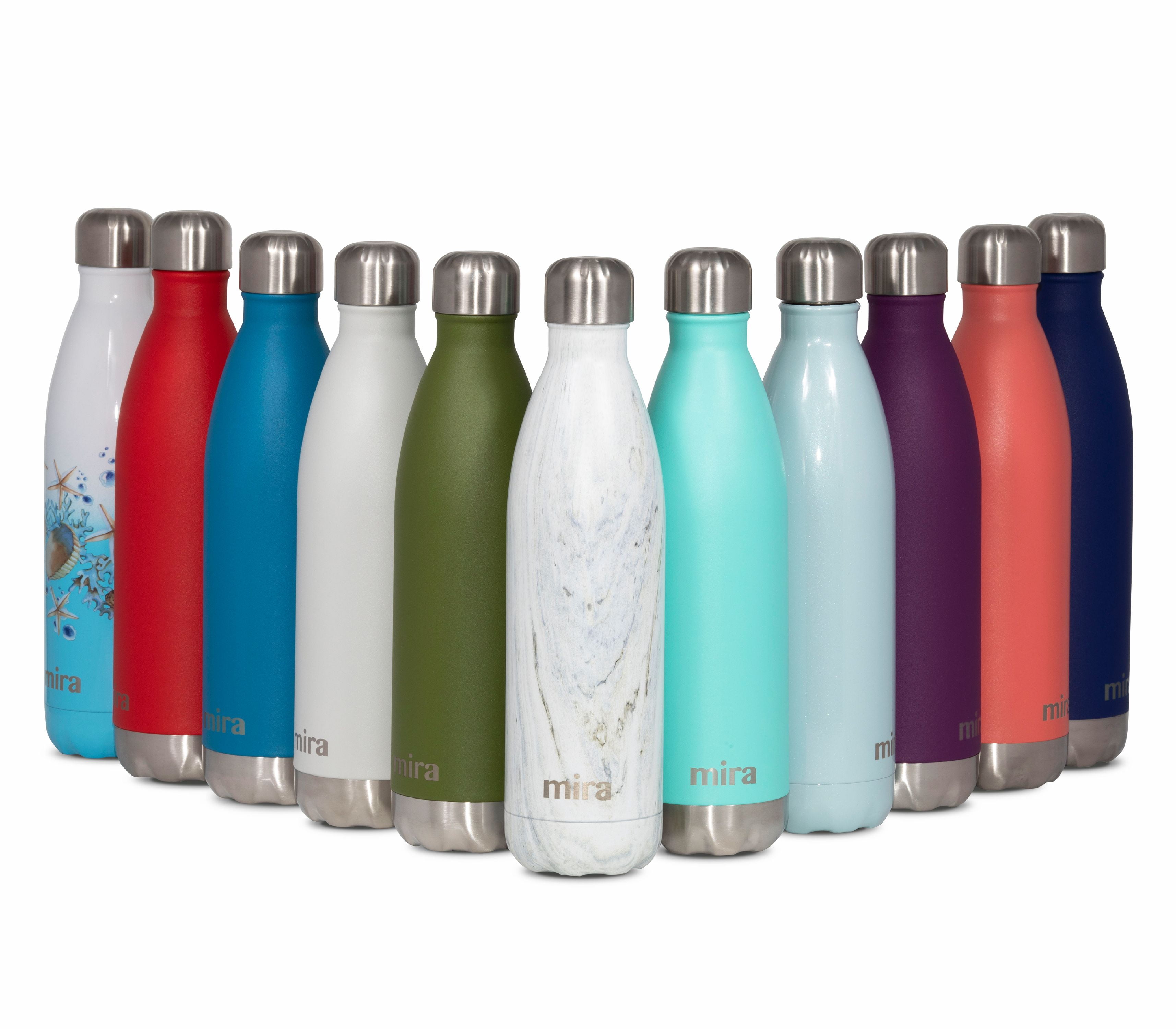 MIRA Cascade Stainless Steel Vacuum Insulated Water Bottle 12 oz Dynamic Blue 