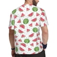 thumbnail image 2 of Rocae Hand Drawn Watermelon for Men's Mesh Quick-Dry Short Sleeve Workout T-Shirt,Mens Crew Neck Tee Lightweight Soft Classic T Shirts X-Small, 2 of 9