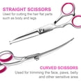 thumbnail image 3 of Professional Dog Grooming Scissors Kit, Titanium Coated Dog Scissors for GroomingGrooming Shears Kit for Dogs Cat Pet At Home, 3 of 5