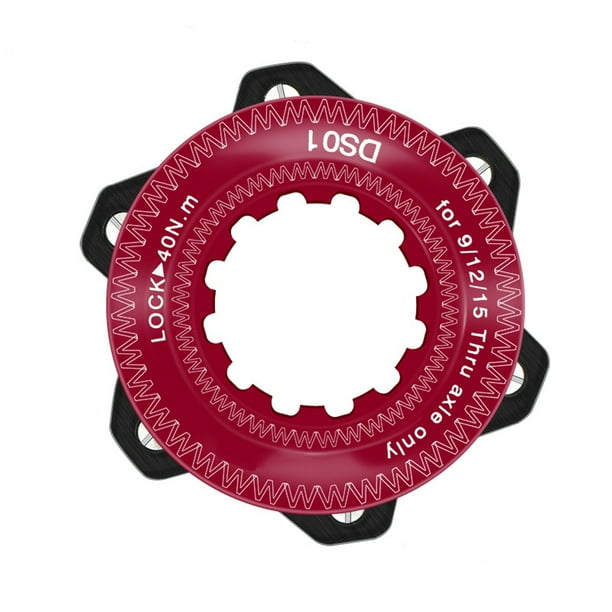 Adaptador Centerlock Aleación Aluo Bici 6 Orificios Disco Bloqueo Central Hub Conversión Freno Rotor Ciclismo Accesorio