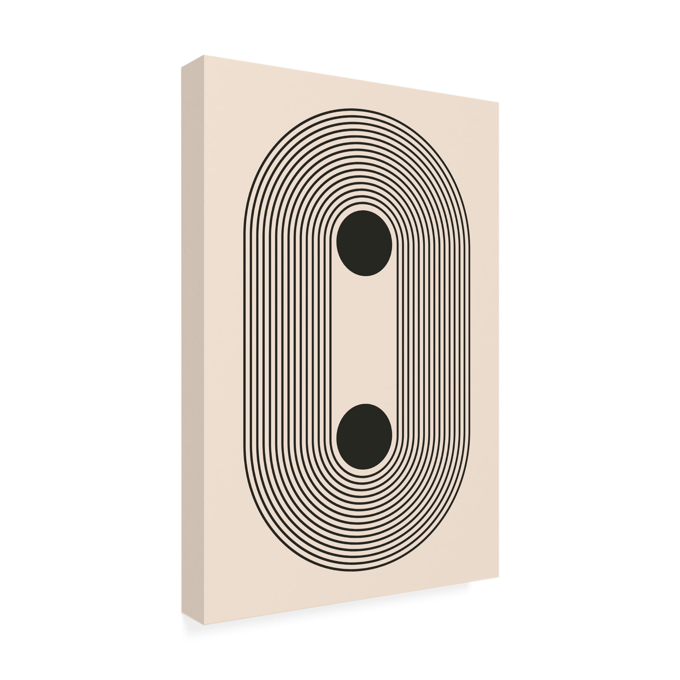 Trademark Fine Art jay stanley Black Boho Vibe Series 4 Canvas Wall Art