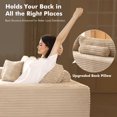 thumbnail image 3 of XIZZI 108" L-Shape Modular Sectional Sofa, Oversize Cloud Boneless Couch with Deep Seat for Living Room, Ultra-Dense Foam Filling, No Assembly Required, Left Chaise, Beige, 3 of 9