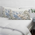 thumbnail image 4 of Blue Floral Spring Pillow Covers 12"x20", Summer Botanical Flower Vintage Soft Brushed Microfiber Breathable Throw Pillow Covers, Decorative Pillowcase with Zipper for Couch Sofa Bedroom Living Room, 4 of 9