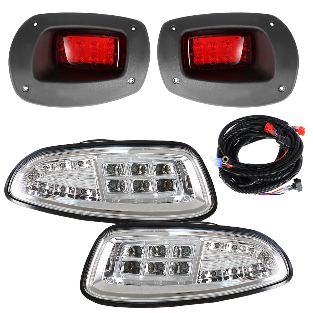 NOKINS Upgraded Golf Cart Light Kit,Deluxe Plus LED Headlight & Tail