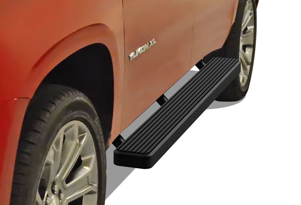 APS iBoard Running Boards 5in Black Compatible with Suburban 1500 Yukon