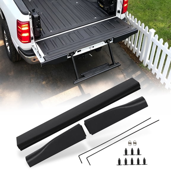 FIT FOR 08-16 FORD SUPER DUTY F250 F350 FLEX STEP TAILGATE TRIM CAP MOLDING 3PCS