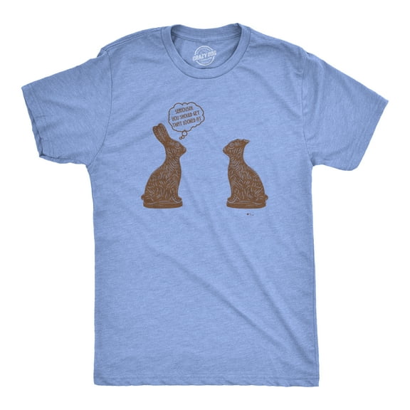 Mens You Should Get That Looked At Easter T Shirt Funny Chocolate Bunny Tee Graphic Tees