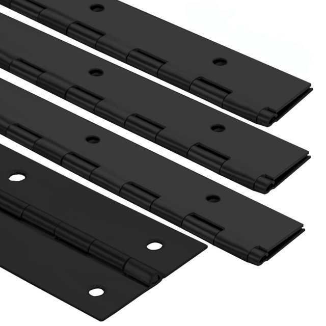 Paquete de 4 bisagras de piano resistentes de 2.0 in de ancho abierto x 16.0 in continuas y bisagras de piano de 0,06