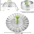 thumbnail image 2 of Vegetable Steamer Basket, Stainless Steel Folding Steamer, 2 of 5