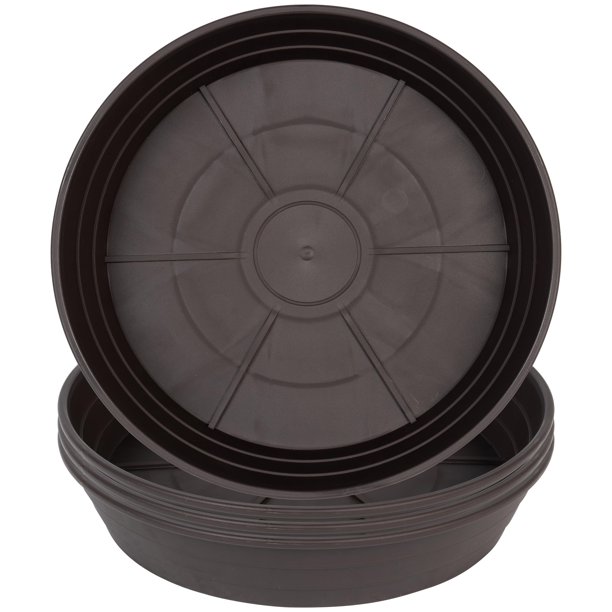 Platillo para plantas de 6 pulgadas, paquete de 4 6 8 10 12 14 16 18 20 25 Bandejas de plantas de plástico para macetas Bandeja de drenaje de agua para plantas extra profunda Tazón para baño de pájaro