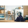 thumbnail image 2 of Ahgly Company Machine Washable Indoor Round Transitional Night Black Area Rugs, 7' Round, 2 of 7