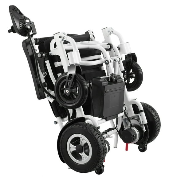 KFFKFF Motorized Electric Chair for Adults and Elderly, Supports up to 300 lbs, 17.7-inch Wide, Lightweight Folding Design, Durable Aluminum Frame, Travels Up to 12.5 Miles on Varied Terrains
