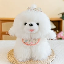 Cute Scarf Dog Doll Plush Toy Doll Children's Comfort Cloth Doll Cute Toca Dog Sleeping Pillow F