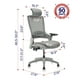 CLATINA Ergonomic High Swivel Executive Chair with Adjustable Height Head 3D Arm Rest Lumbar 