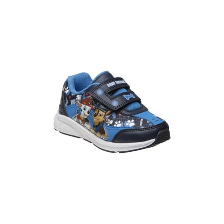

Nickelodeon Paw Patrol Boys w/ two red lights Sneakers and double ajustable hook and loop