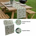 thumbnail image 5 of Green Flower Table Runner - 60 Inch Long, Kitchen Dining Table Runner Dresser Scarves, Country Watercolor Vintage Floral Farmhouse Decor for Coffee Tables Wedding Party Banquet, 5 of 8