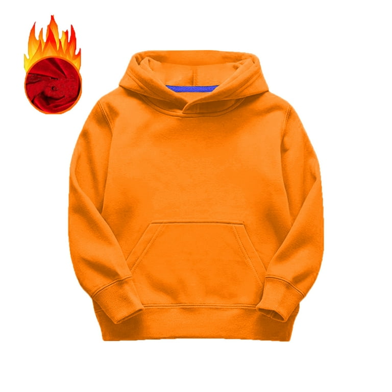 PULLOVER HOODIE CHILDHOOD（オレンジ） Rabbit Skins Toddler Fleece Long Sleeve Hooded Pullover