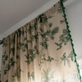 thumbnail image 4 of Dosaele Bohemian Green Plant Rod Pocket Light Filtering Curtain  59 x 94 in, 4 of 5