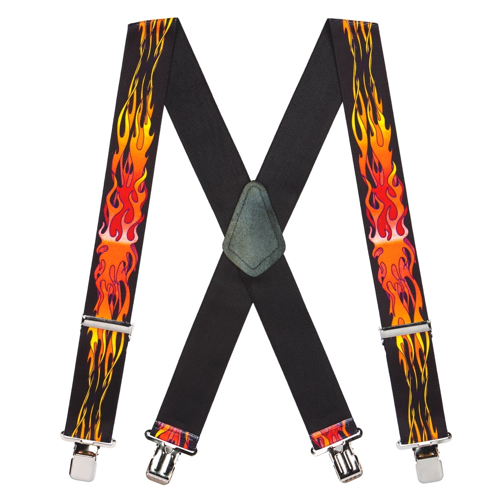 SuspenderStore Suspender Store Flames Suspenders, Assorted Colors 2