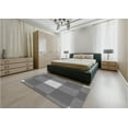 thumbnail image 4 of Ahgly Company Indoor Round Patterned Carbon Gray Area Rugs, 7' Round, 4 of 6