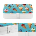 thumbnail image 4 of Ice Cream Pu Leather Decorative Box with Removable Compartment, Portable Bracelet Holder, Necklace Organizer, and Storage Box, 4 of 6
