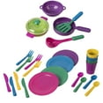 NimJoy Kids Dishes Set with Drainer Preschool Toy for Girls 36 Years