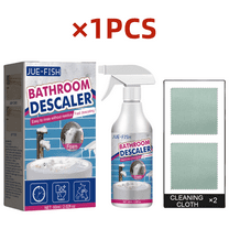 1Set Cleaner Hard Water Stain Remover - Soap Scum, Calcium, Lime Scale, Remover for Shower Door, Tile, Glass, Fiberglass, Bathroom, Sink, Stone, Door
