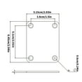 thumbnail image 3 of Metal Guitar Bass Neck Plate with Mounting Screws Guitar Neck Joint Board Mounting Plate Electric Guitar Accessory, 3 of 9