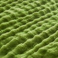 thumbnail image 6 of EMME Faux Fur Duvet Cover King Size, 3 Pieces Ultra Soft Fluffy Comforter Cover, Cozy Warm for Winter, Luxury Elegant Bubble Design Bedding, 1 Duvet Cover & 1 Pillow Shams (King, Green), 6 of 6