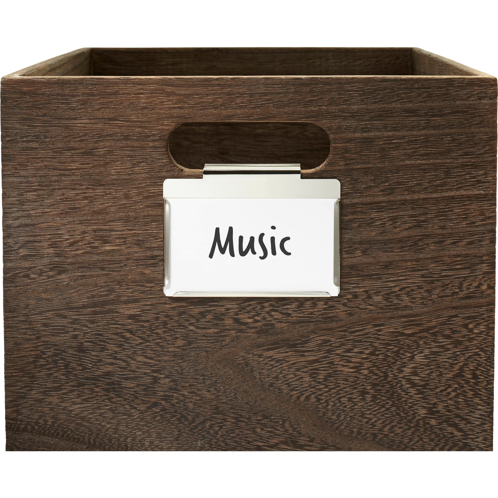 Silver Metal Bin and Basket Label Clips for Storage Bins. Dry Erase