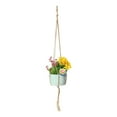 thumbnail image 4 of Plant Hanger 41" inch Hemp Jute Rope Plant Macrame Hanger Pot Holder Hanging Basket, 4 of 7
