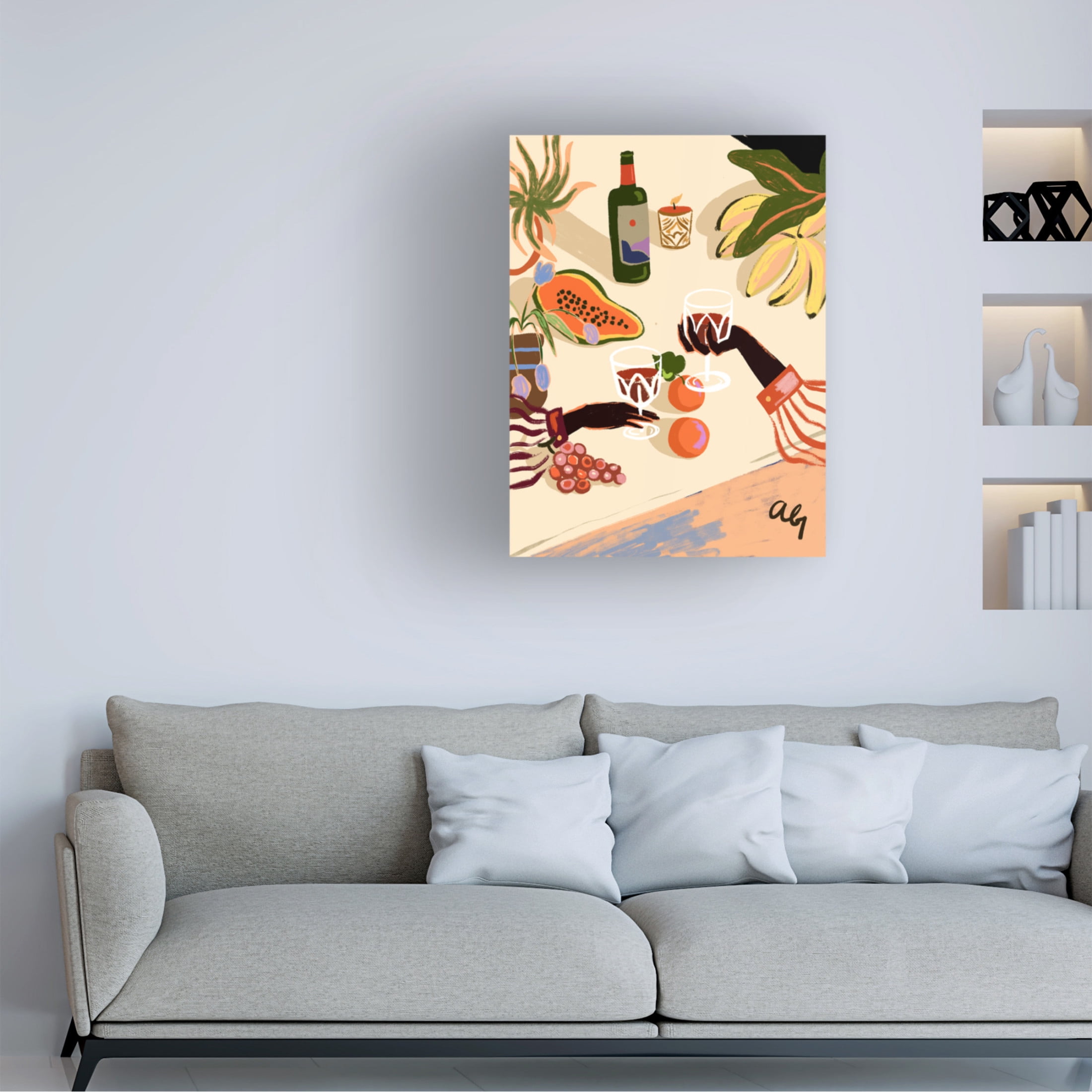Trademark Fine Art Arty Guava  Cheers To You Canvas Wall Art