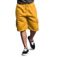 thumbnail image 5 of G-Style USA Men's Solid Fleece Cargo Shorts DFP1 - Gold - X-Large, 5 of 5