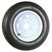 eCustomrim 2-Pack Trailer Tire Rim Assembly 5.30-12 530-12 12 Inch 4 Lug White