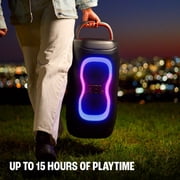 JBL PartyBox 130 - Portable party speaker with JBL legendary sound, a dynamic lightshow and a foldable ergonomic handle - White