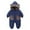 Navy, variant on Snowsuit Baby Girl Zipper Hooded Puffer Jacket Warm Baby Boy Clothes Windproof Jumpsuits 3-6 Months Snowsuit Boy