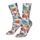 thumbnail image 3 of Yellow White Black Polka Dot Socks,Unisex Fashion Athletic Casual Socks Adult Stockings Sports Socks Travel Socks For Women Men, 3 of 5