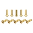 thumbnail image 1 of Unique Bargains M4x12mm Brass Machine Screws, Phillips Pan Head Fastener Bolts 12Pack, 1 of 5