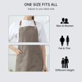 thumbnail image 5 of Aprons for Women Men with Pockets Water Drop Resistant Cross Back Adjustable, Khaki, 5 of 5