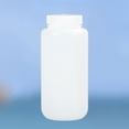 thumbnail image 3 of Shisuyan 1000ml Wide Mouth Reagent Bottle Empty HDPE Plastic Bottle Dispense Water Container Refillable Lotion Bottle Disinfection Water Holder for Home Kitchen Cleaning (White), 3 of 8