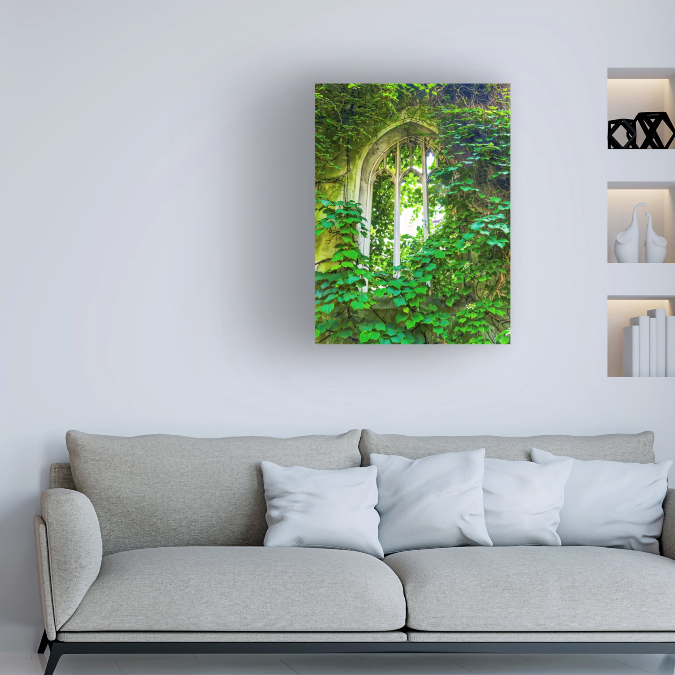 Canvas Wall Art - Mark A Paulda 'Old St Dunstan In The East' Wall Art for Living Room, Bedroom, or Office Décor by Trademark Fine Art - 24 x 32 Inches