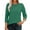 Green, variant on Prolriy Long Sleeve Shirts for Women 3/4 Length Sleeve Womens Tops Round Neck Blouses Casual Basic Pleated Shirts 2025 Womens Tops Spring Summer Tops for Women Army Green L