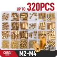 Motherboard Standoffs Screws Nuts Kit Pieces M2 M2.5 M3 M4 48320 Hex