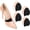 Black, variant on 4 Pairs Metatarsal Pads - Ball of Foot Cushions for Women Men, Shoe Inserts for Sandals High Heels - Forefoot Comfort, Non-Slip, Beige